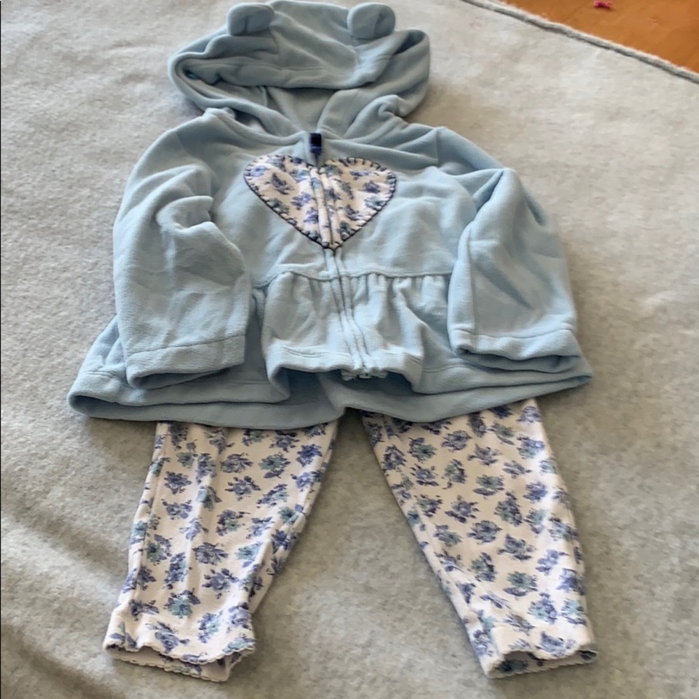 Carters 2 piece fleece and leggings